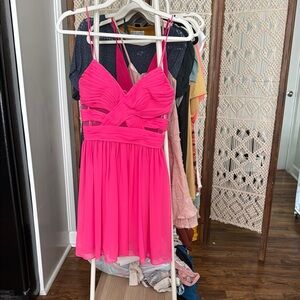 Adrianna Papell Pink Mini Dress